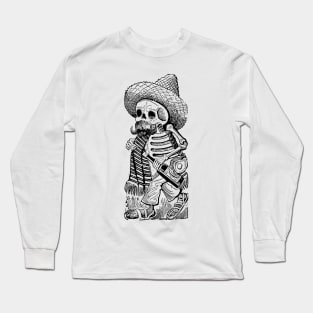 Calavera of Francisco I. Madero Long Sleeve T-Shirt